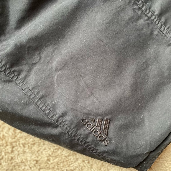 ADIDAS BLACK VINTAGE JOGGERS TRACK PANTS WITH DRAWSTRINGS & POCKETS - Picture 2 of 14